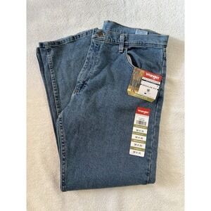 NWT Wrangler 5 Star Heritage Men 36x30 Relaxed Fit‎ Stretch Jeans Premium Denim